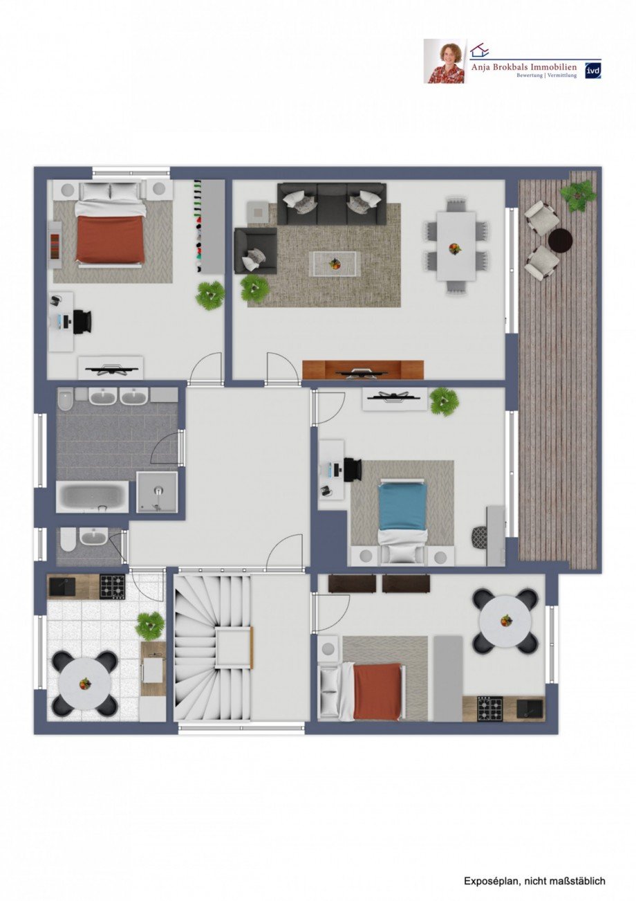 Obergeschoss Zweifamilienhaus G�tersloh