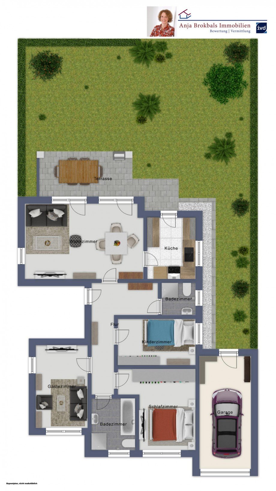 EG mit Garten und Garage Wohnung G�tersloh