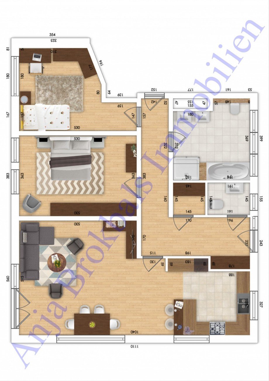 02.610.Grundriss Wohnung EG Wohnung G�tersloh