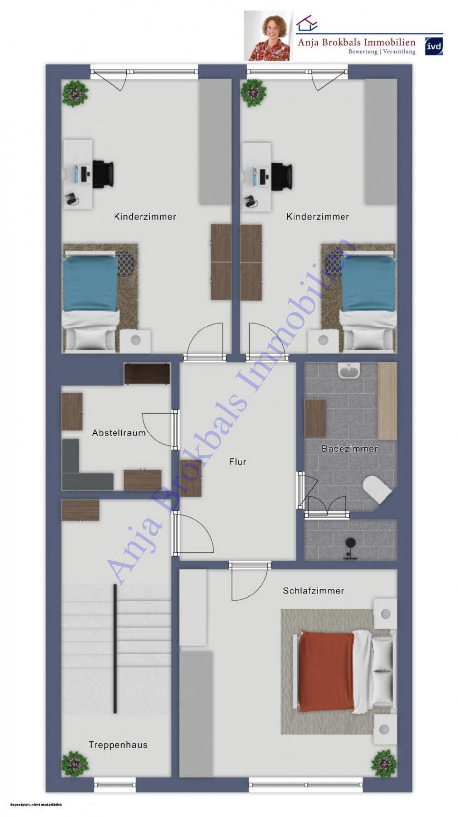 Obergeschoss Reihenmittelhaus G�tersloh