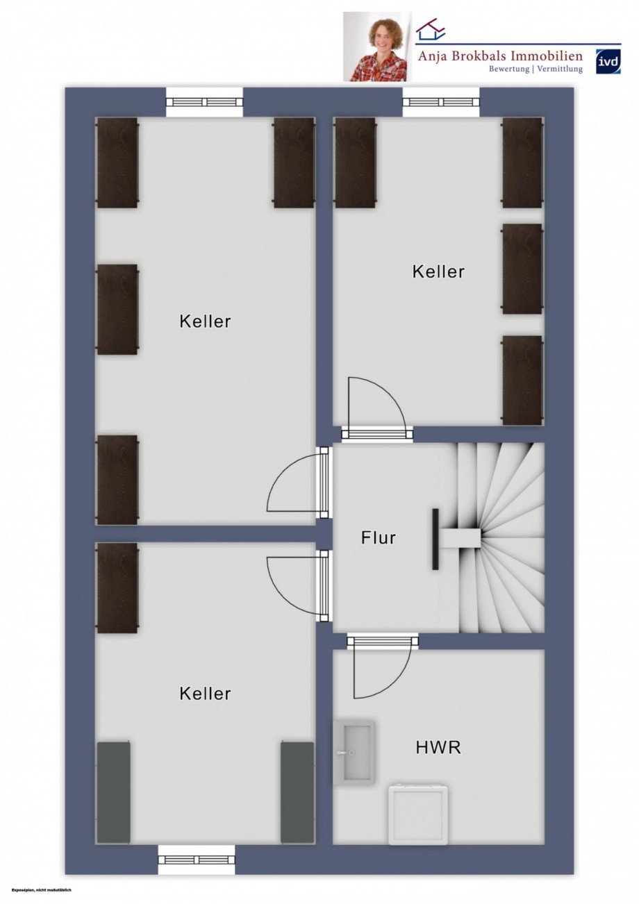 Kellergeschoss Reihenmittelhaus G�tersloh