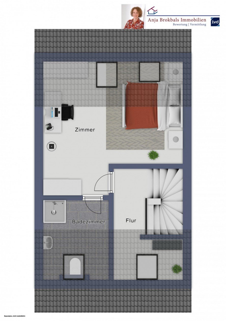 Dachgeschoss Reihenmittelhaus G�tersloh