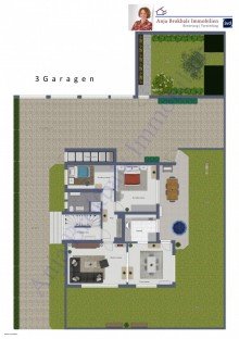 02.574.Grundst�ck Zweifamilienhaus mit ausgebautem DG und mit 3 Garagen in Harsewinkel, provisionsfrei f�r K�ufer