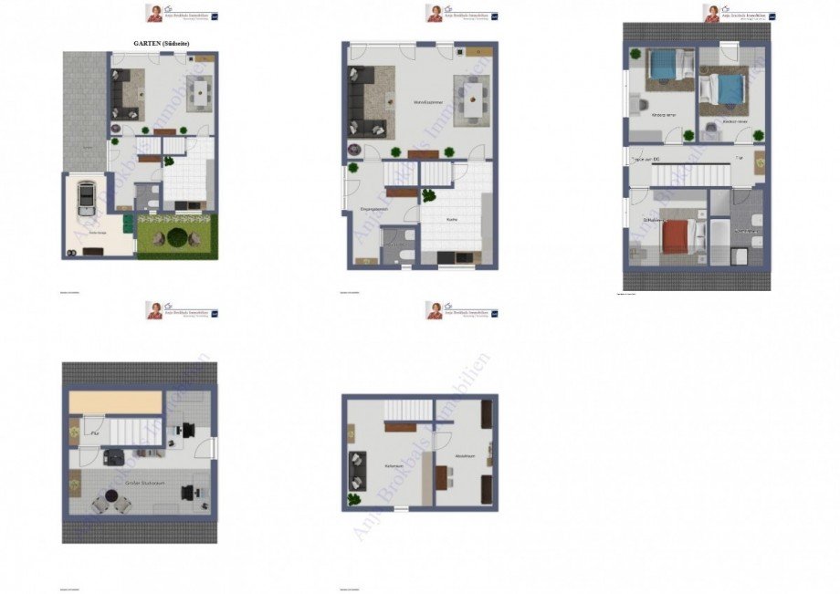 02.594.6.Grundrisse Doppelhaush�lfte G�tersloh