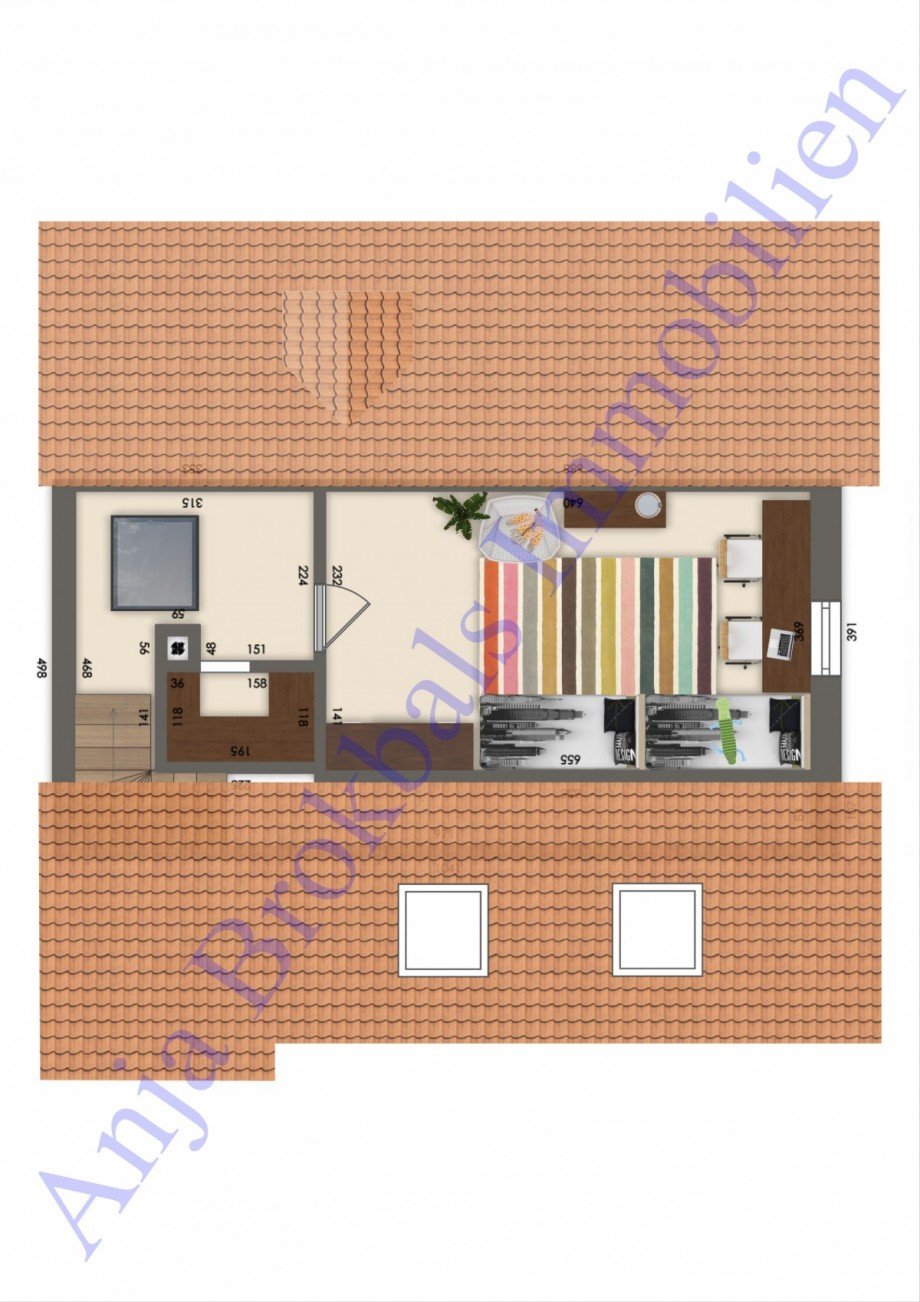 Grundriss Dachgeschoss Wohnung G�tersloh