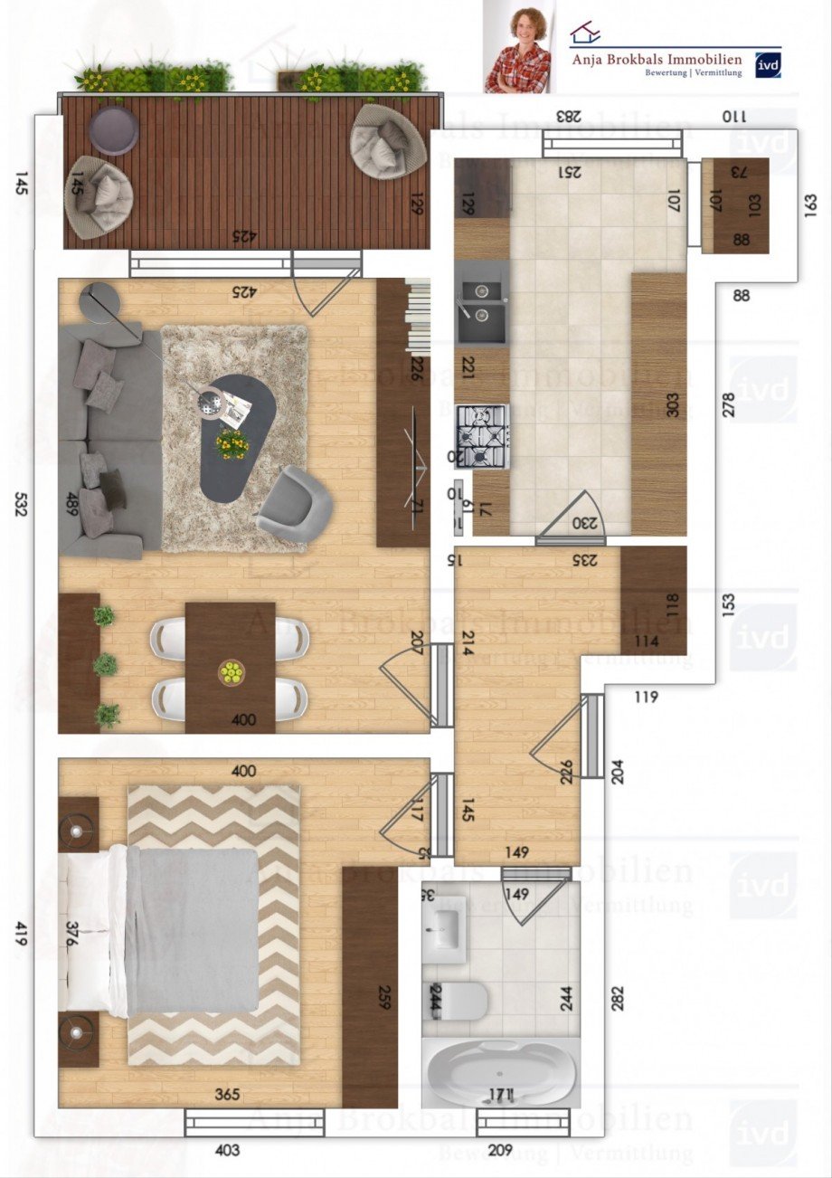 Toller Grundriss im 2. OG Wohnung G�tersloh