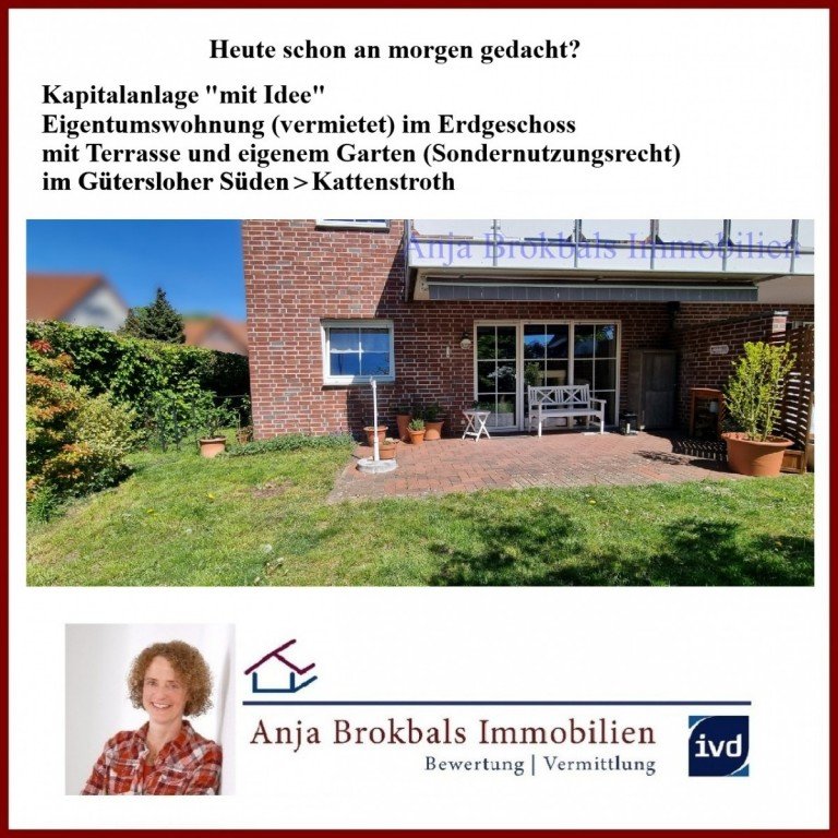 02.583 Kapitalanlage mit Plan G�tersloh Wohnung Kapitalanlage mit Plan: ETW im EG mit Garten - heute an morgen gedacht!- provisionsfrei f�r K�ufer