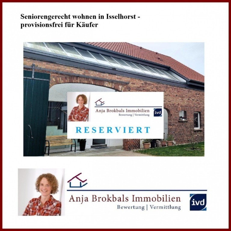 RESERVIERT G�tersloh Wohnung Seniorengerecht wohnen in Isselhorst - provisionsfrei f�r K�ufer