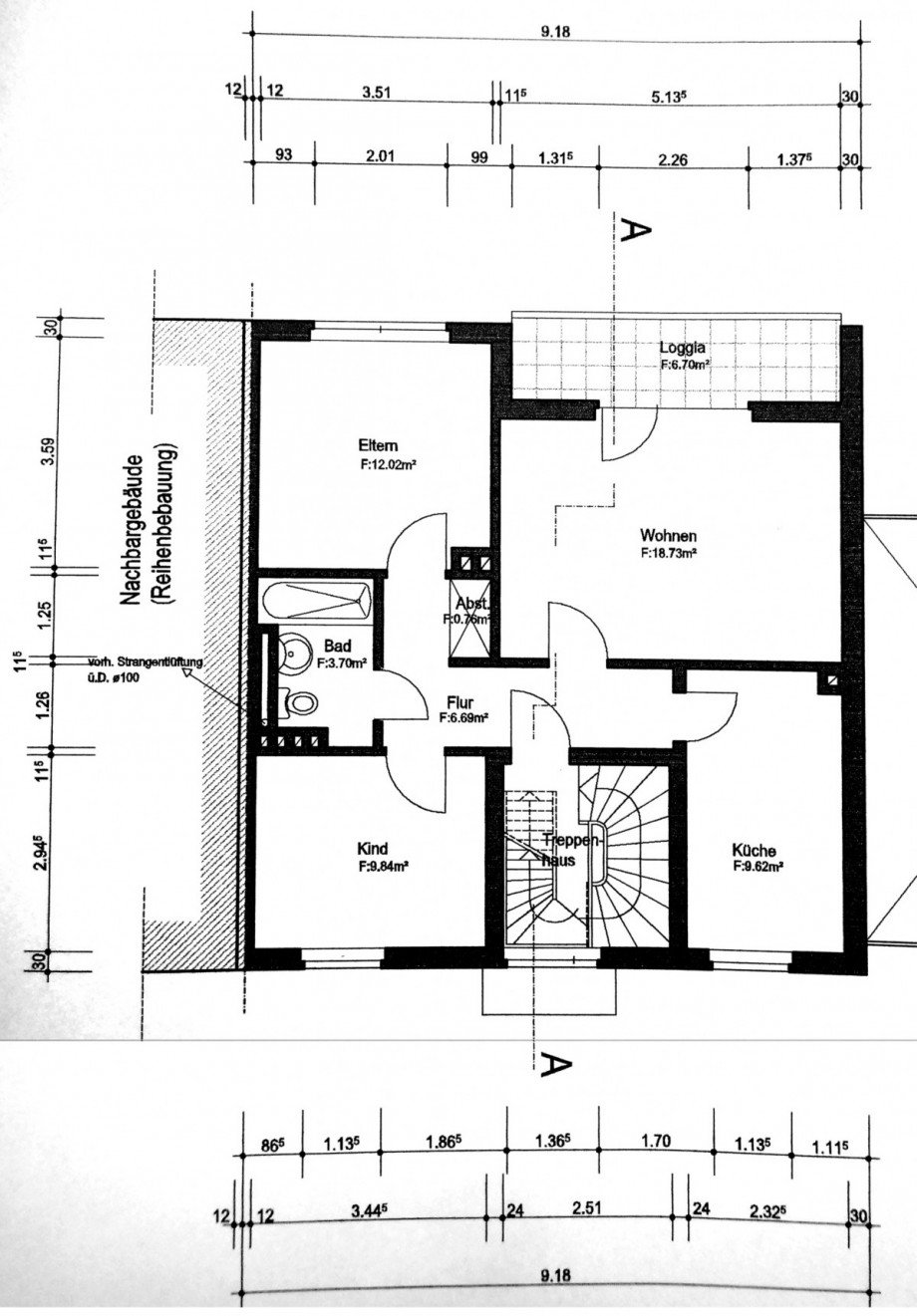 Grundriss_OG_bema�t Wohnung G�tersloh