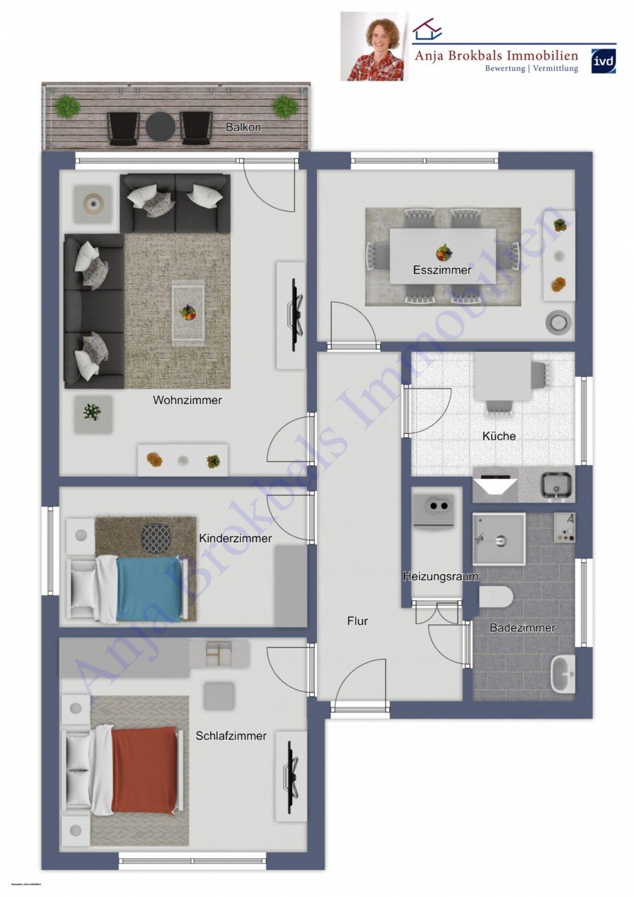 02.573.Grundriss Wohnung G�tersloh