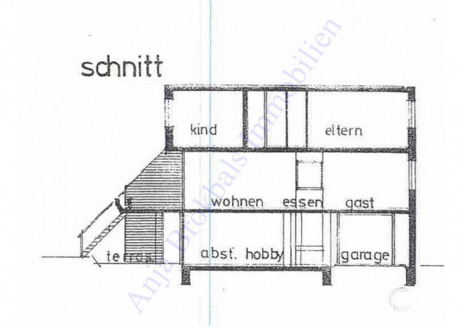 Schnitt Reihenmittelhaus G�tersloh