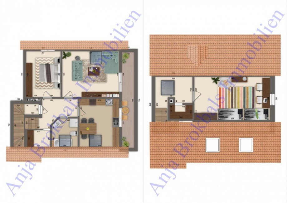 Maisonette OG und DG Grundriss Wohnung G�tersloh
