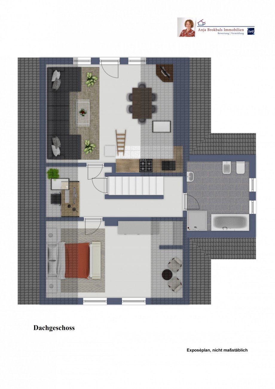 Dachgeschoss Grundriss Bild 2 Einfamilienhaus G�tersloh