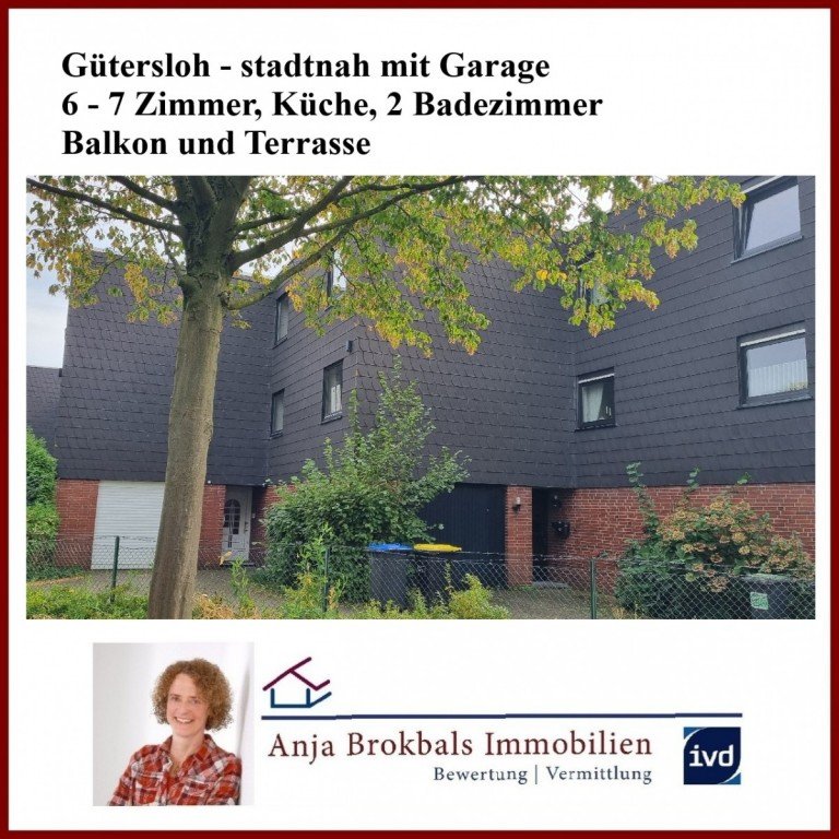 Stadtnahe Lage und viele Zimmer G�tersloh Reihenmittelhaus GT: Stadtnah, Reihenhaus mit Garage_provisionsfrei f�r K�ufer