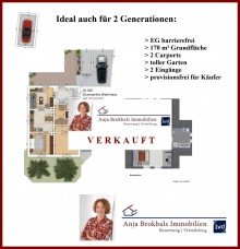 02.556.VERKAUFT 2-Familienhaus in Isselhorst: EG barrierefrei, 170 m�, 2 Carports, toller Garten, 2 Eing�nge - provisionsfrei f�r K�ufer