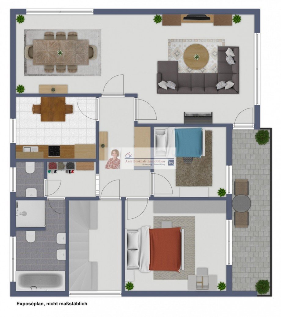 Grundriss_Wohnung_1.OG Wohnung Marienfeld