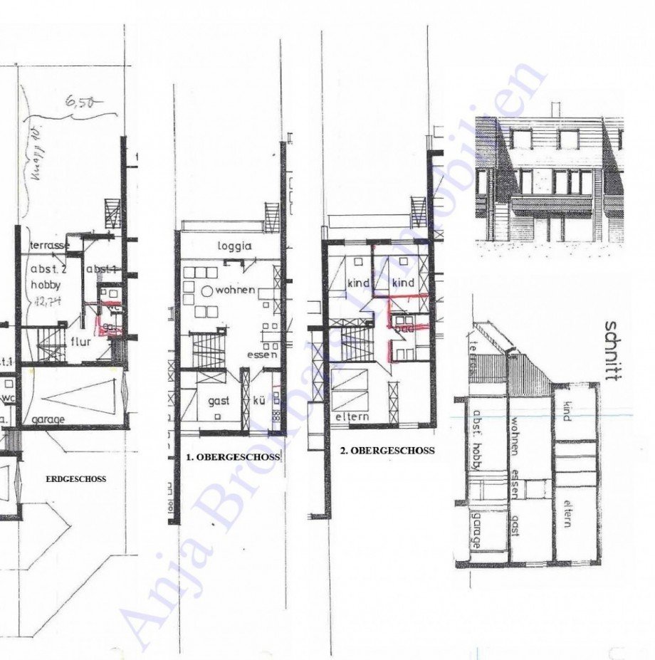 02.593.Grundrisse Reihenmittelhaus G�tersloh