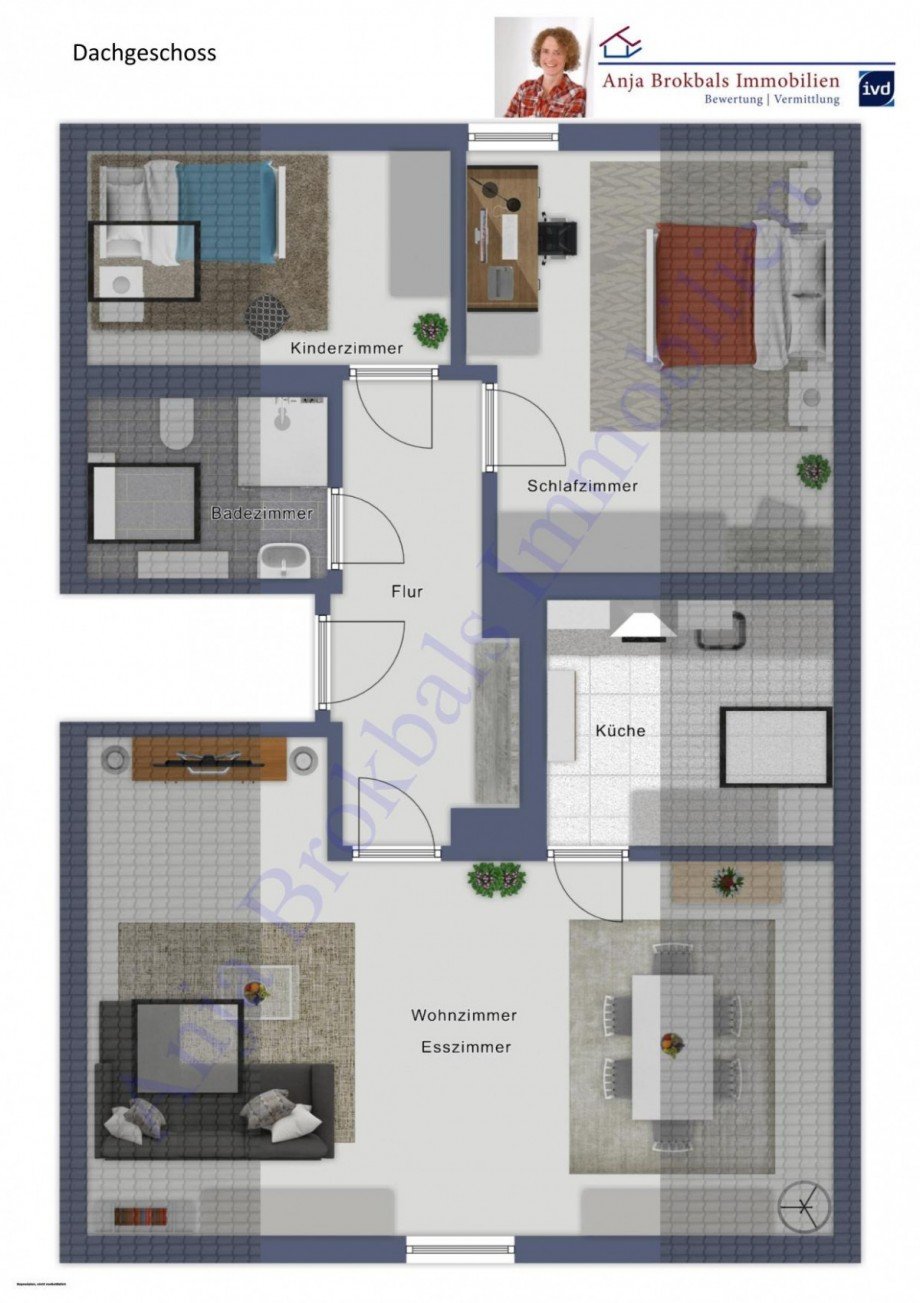 02.574.Dachgeschoss Zweifamilienhaus Harsewinkel