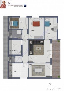 Grundriss 1. Etage G�tersloh - frisch modernisiert: 4- bis 5-Zimmer-Wohnung - Obergeschoss in einem Zweifamilienhaus