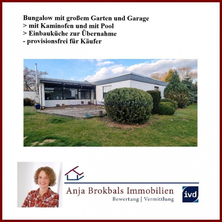 02.586.Bungalow mit Garage und gr. Garten G�tersloh Haus Bungalow mit gro�em Garten und Garage - provisionsfrei f�r K�ufer