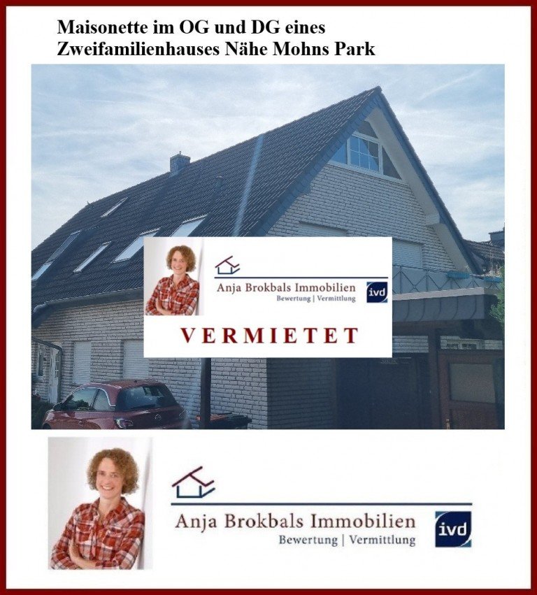 VERMIETET G�tersloh Wohnung Maisonette im OG und DG eines Zweifamilienhauses N�he Mohns Park