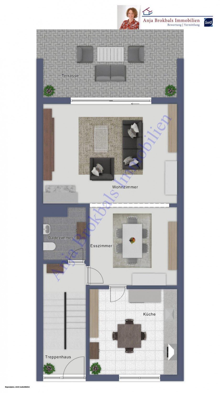 Erdgeschoss Reihenmittelhaus G�tersloh