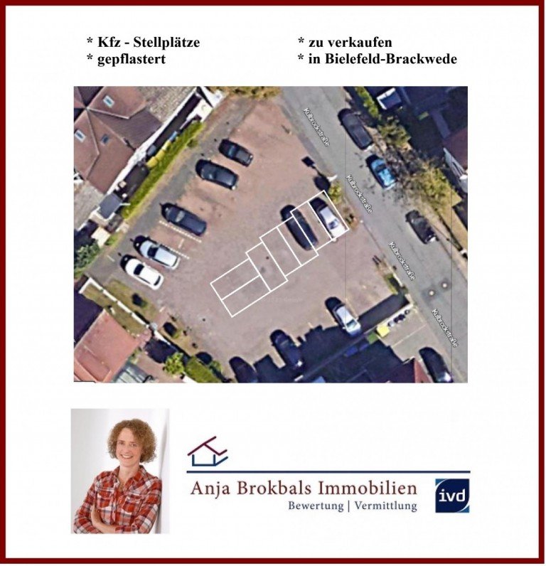 Parkplatz- Fl�che zu verkaufen Bielefeld Parken #Brackwede #Parkpl�tze zu verkaufen #Bielefeld, Kulbrockstra�e - f�r K�ufer provisionsfrei