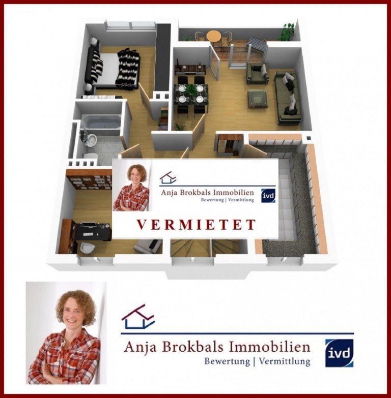 VERMIETET G�tersloh Wohnung Isselhorst: Mit home-office und Garage